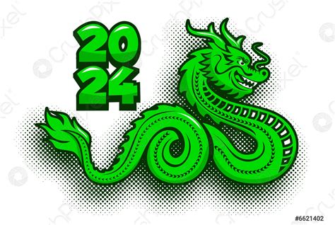 2024 Dragon Year Symbol Stock Vector 6621402 Crushpixel