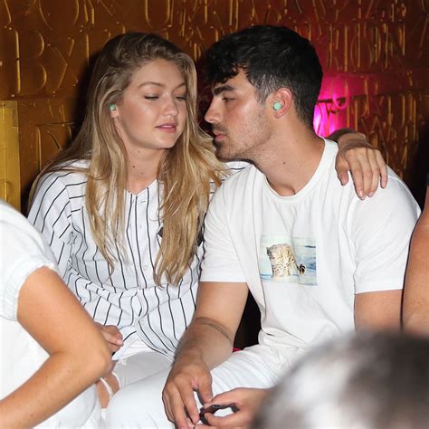 GIGI HADID and Joe Jonas at 1Oak Nightclub in New York 07/19/2015 ...