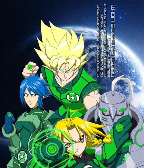 Anime Green Lantern Corps by Tyrranux on DeviantArt