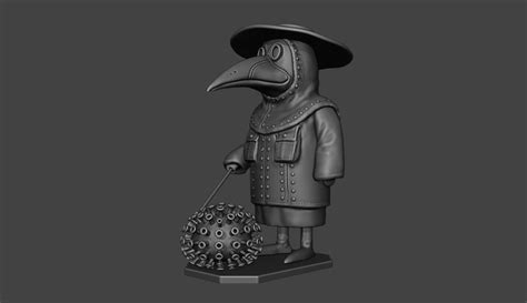 Plague Doctor 3d Model 3d Printable Cgtrader