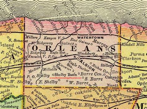 Map Of Orleans County Ny | Cities And Towns Map