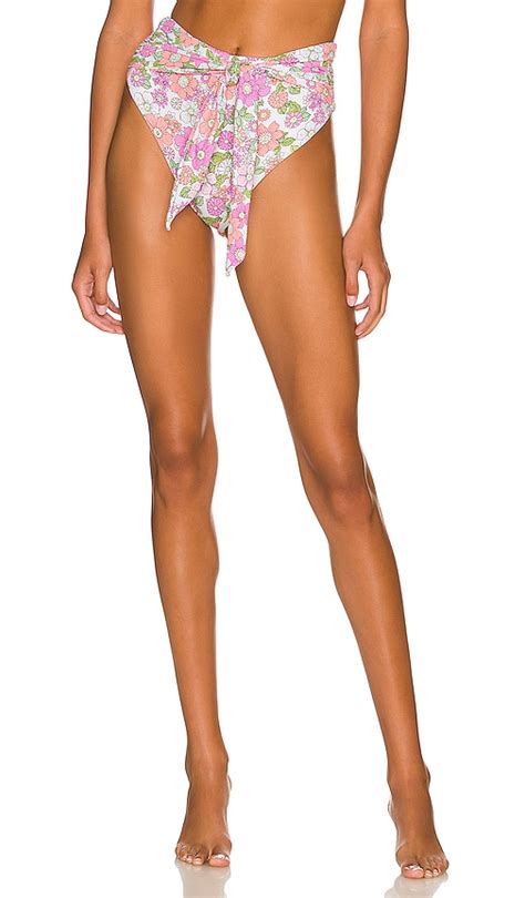 Maaji Suzane Reversible Bikini Bottom In Flower Power Modesens