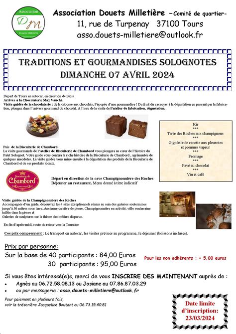 Traditions Et Gourmandises Solognotes Comit De Quartier Douets