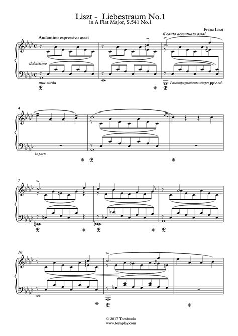 liebestraum Sheet Music to download and print