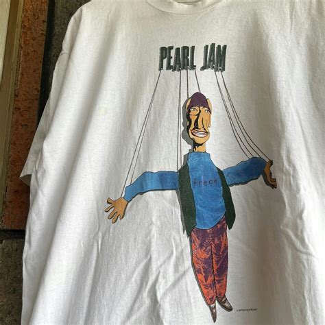 Vintage 1993 Pearl Jam Vs Marionette Freak Band Tour Tee Shirt Grailed