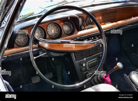 Interior of a 1966 BMW 2000C classic car Stock Photo - Alamy