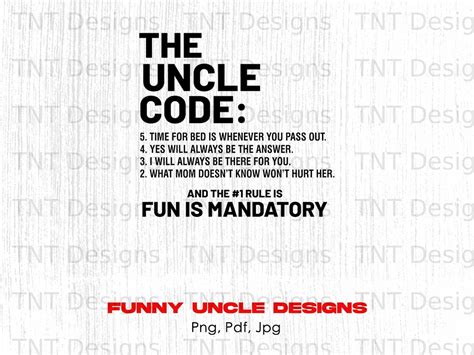 The Uncle Code Digital Png File Instant Download Funny - Etsy