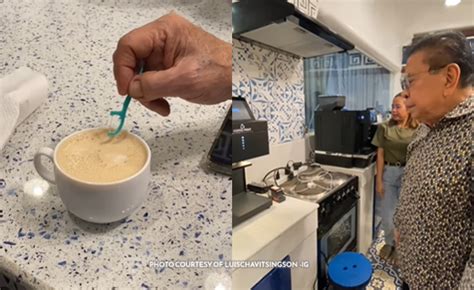 Sip In Style Chavit Singson Brews Up Coffee Art