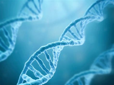 Dna Strands On Blue Backgrounds For Powerpoint Templates Ppt Backgrounds