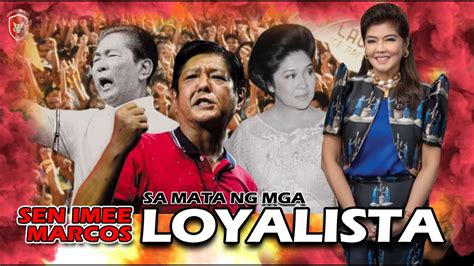 SEN IMEE MARCOS SA MATA NG MGA LOYALISTA MAS DDS PA PAANO NA TAYONG