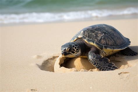 Une tortue marine pond pour la première fois sur une plage des Alpes