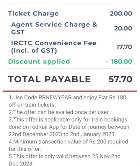 Redrail Train Ticket Offer Get 180 Off Coupon All Users Free