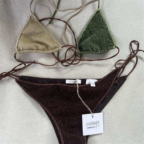 Oseree Lumiere Colore Microkini Bikini Ser In Green Depop