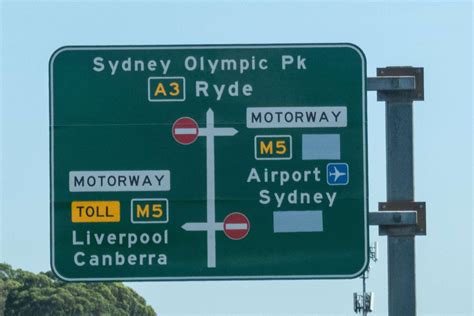 Sydney M8 Motorway Signage