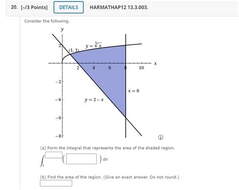 Solved 20 13 Points DETAILS HARMATHAP 12 13 3 003 Chegg