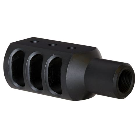 Tanker Style Muzzle Brake Black Aluminum