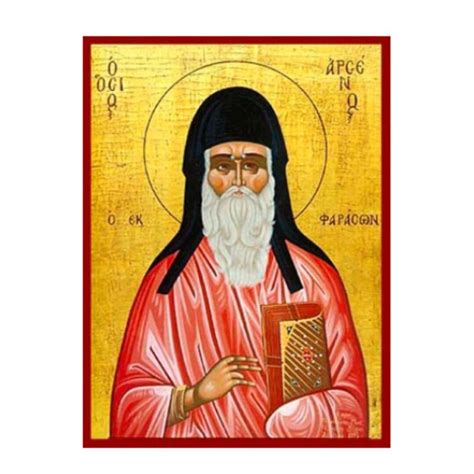 Saint Arsenios Kappadokias Handmade Greek Orthodox Icon Byzantine