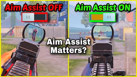 Aim Assist OFF Vs ON Challenge Aim Assist MATTERS PUBG MOBILE