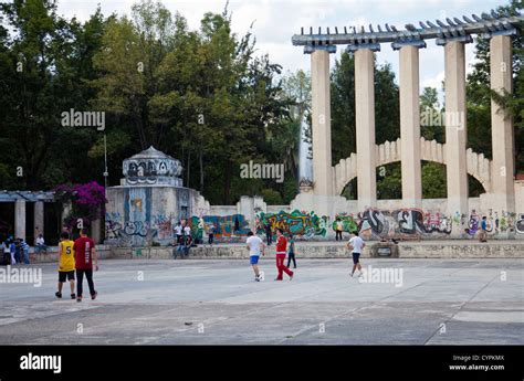 Parque Mexico in Condesa with Lindbergh Theater here used as Stock ...