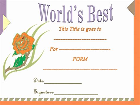 √ 20 Best Friend Award Certificate ™ | Dannybarrantes Template