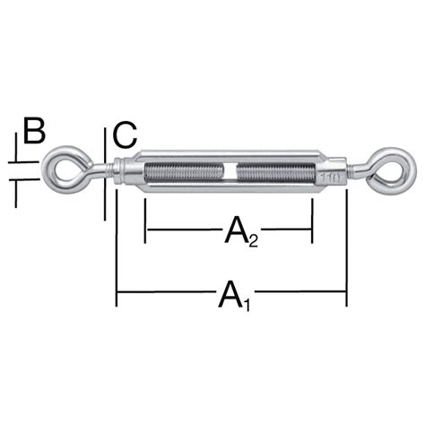 Vormann Spannschloss Verz M6x100mm Öse Öse Bis 10mm 1159277 Bei Let