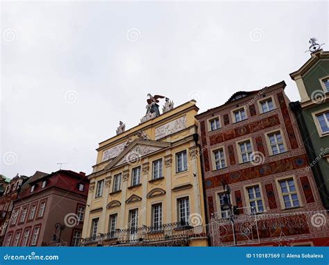 Old Market Square Architecture with Colorful Buildings Editorial Stock ...