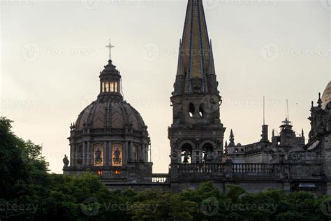 guadalajara cathedral at sunset, different angle, mexico 17158328 Stock ...