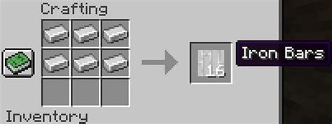 Iron bars in Minecraft