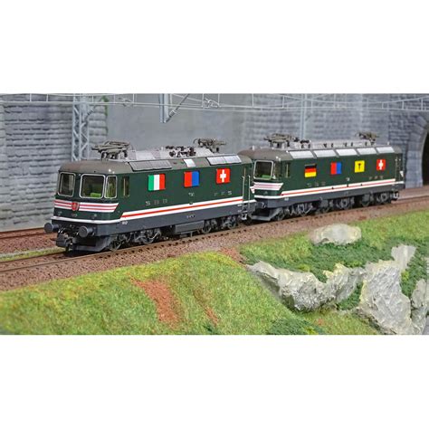 Set de 2 locomotives électrique double traction Re 10 10 Roco 71414 SBB