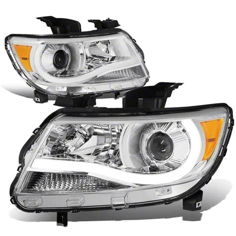 Colorado Led Drl Projector Headlights With Amber Corners Chrome