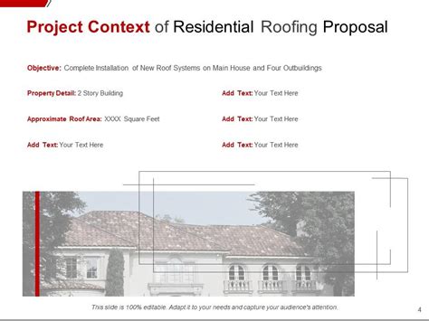 Residential Roofing Proposal Powerpoint Presentation Slides Template