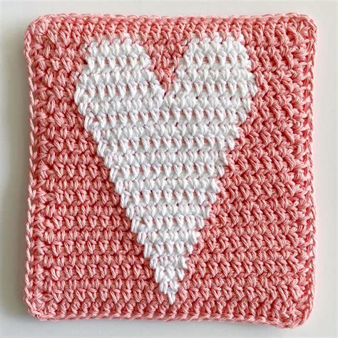 Crochet Skinny Heart Hot Pad Daisy Farm Crafts