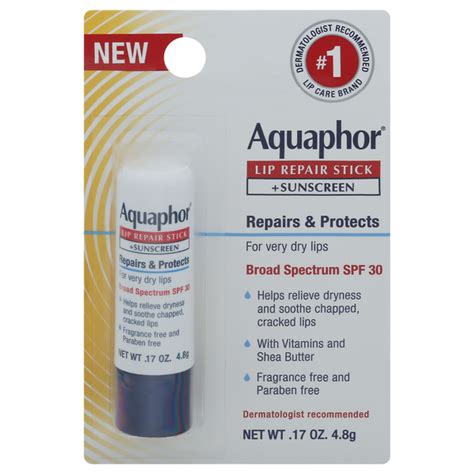 Save on Aquaphor Lip Repair Stick + Sunscreen SPF 30 Order Online Delivery | Stop & Shop