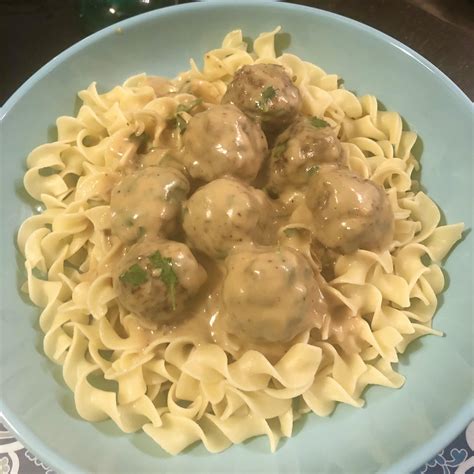 Homemade Swedish Meatballs With Egg Noodles Rfood