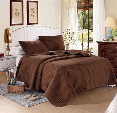 Full Quilted Solid Bedspread Everest Supply