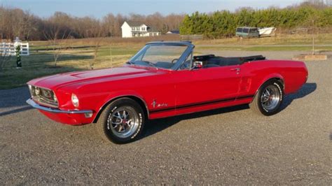 1967 Ford Mustang Convertible Red