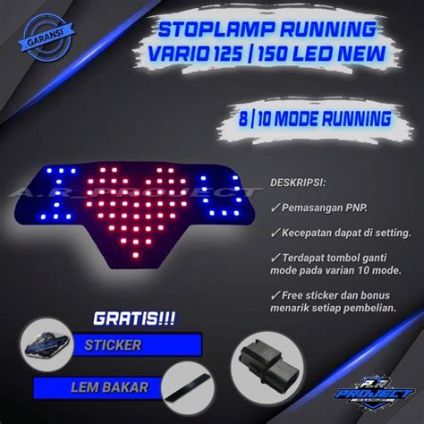 Jual Lampu Stoplamp Running Vario Led New New I Love You