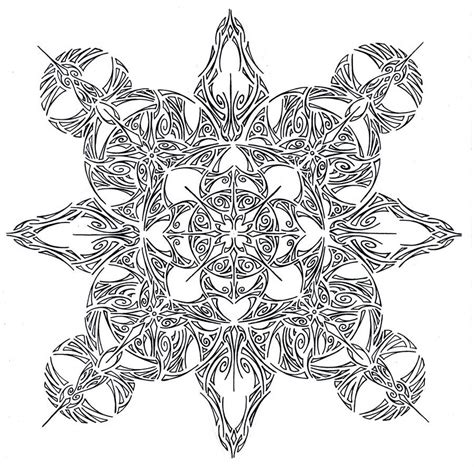 tribal compass  art  curvy tribal  deviantart