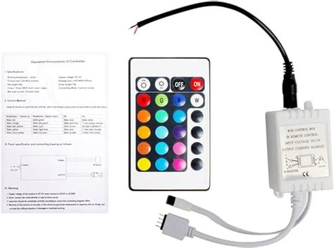 Key W Dc V Mini Ir Remote Controller Rgb Control Box For Rgb