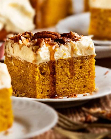 Pumpkin Cake With Cream Cheese Frosting