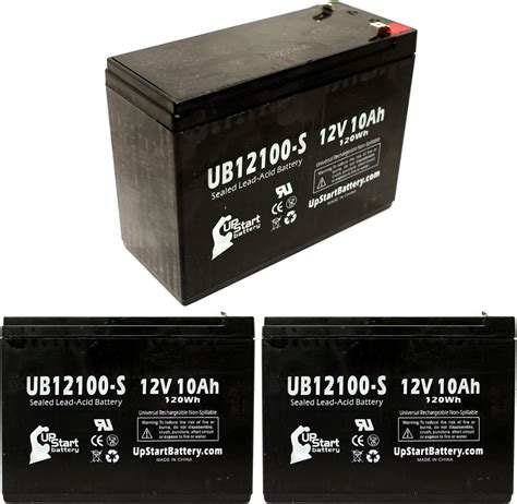 3x Pack Replacement For Schwinn S750 36 Volt Battery Ub12100 S Universal Sealed Lead Acid