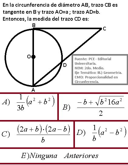 Psu Matematicas Desaf O Proporcionalidad En Circunferencia