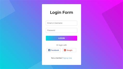 Animated Login Form Using Html And Css Password Show And Hide Button Youtube