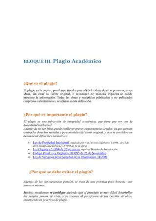 El plagio académico PDF