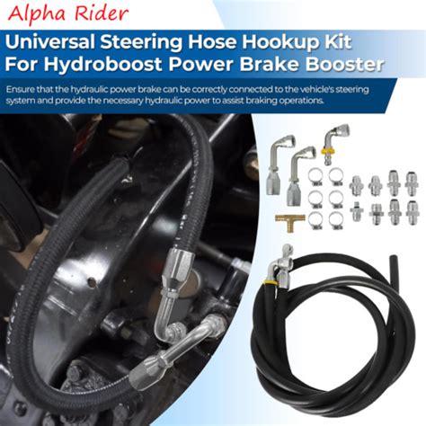 Power Steering Hose Hookup Kit W Fitting For Hydroboost Power Brake