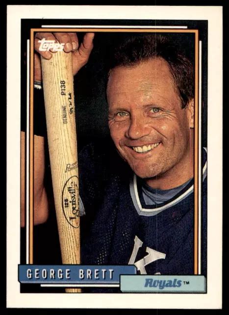 1992 TOPPS 620 George Brett Kansas City Royals EUR 1 68 PicClick FR