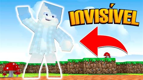 Minecraft Disfarce Invis Vel Esconde Esconde Troll Youtube