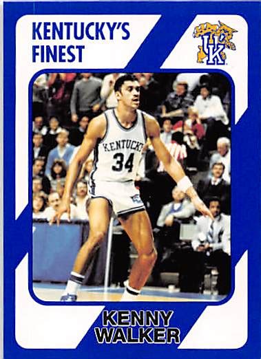 Kenny Walker Basketball Card (Kentucky Wildcats) 1989 Collegiate ...