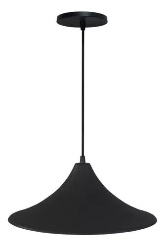 Pendente Chapéu Chinês Retrô Industrial 36cm Cor Preto 110V 220V