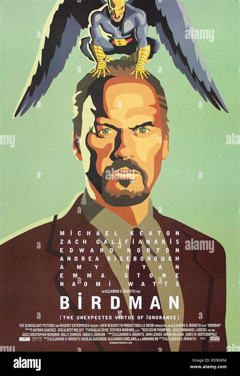 Birdman - Original Movie Poster Stock Photo - Alamy